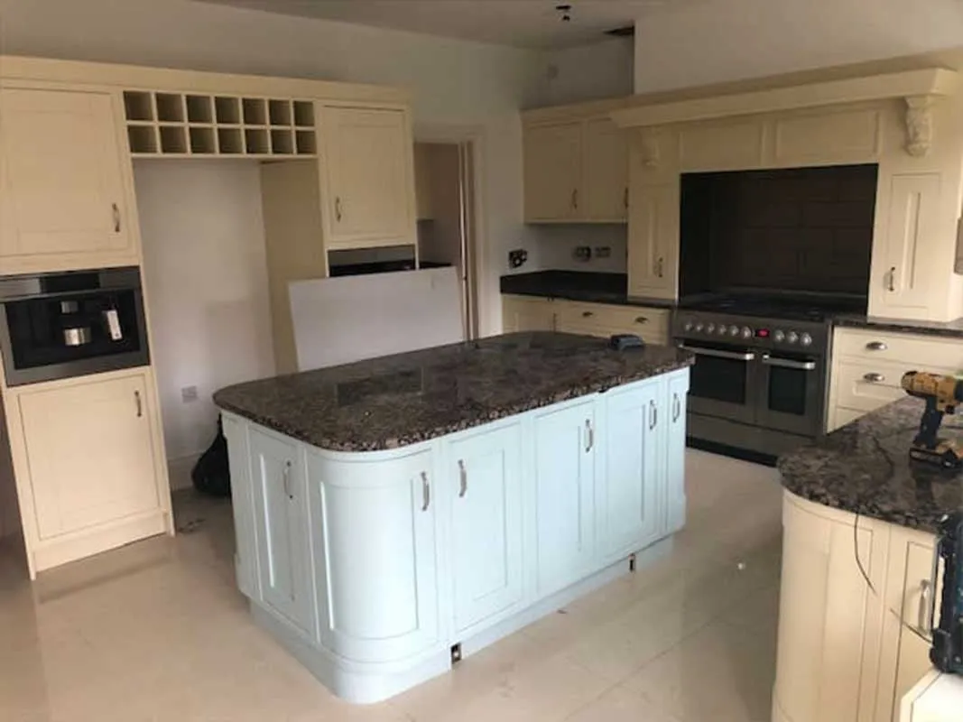 Black And White Hand Painted Kitchen