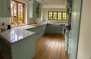 Light Green Kitchen Refurbishment 1