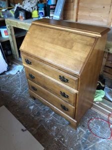 Bureau Hand Painted Before