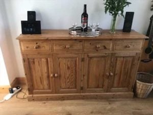 Pine Sideboard Before Hand Painted