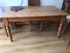 Pine Table Before Hand Painted
